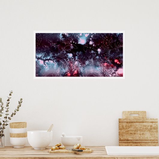 紫の霞 ポスター (キッチン)