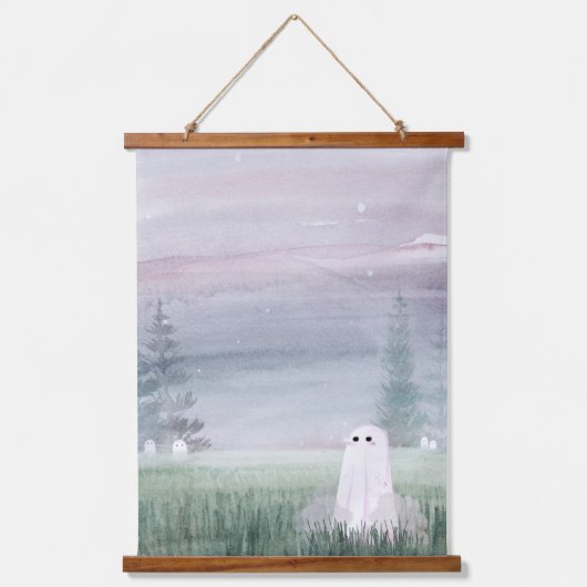 紫の霞 吊り下げ型タペストリー (正面)