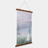 紫の霞 吊り下げ型タペストリー (傾斜あり)