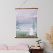 紫の霞 吊り下げ型タペストリー (寝室)