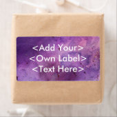 紫の霧のカスタム住所の宛名ラベル3 ラベル (インサイチュ)