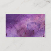 紫の霧のスパークル名刺 名刺 (裏面)