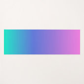 紫の青と緑の背グラデーション景 ヨガマット (正面(横))