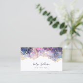 紫の青のオパールの名刺 名刺 (スタンド正面)