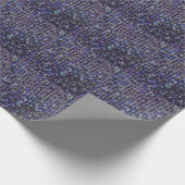 紫の青のシークイン |スパークル模様 ラッピングペーパー (角)
