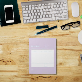 紫の青の小規模企業の請求書 ノートパッド