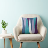 紫の青、白 クッション (椅子)