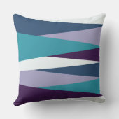 紫の青、白 クッション (裏面)