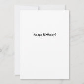 紫の靴下の誕生日を持つローラースケート ノートカード (裏面)