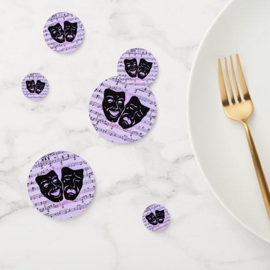 紫の音楽とシアターマスク コンフェッティ (グループ)