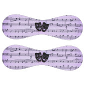 紫の音楽とシアターマスク ソフトボール (パネル)