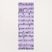 紫の音楽とシアターマスク ヨガマット (裏面)