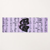 紫の音楽とシアターマスク ヨガマット (正面(横))