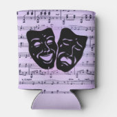 紫の音楽とシアターマスク 缶クーラー (裏面)