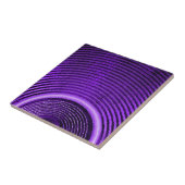 紫の音楽スピーカーと音波 タイル (側面)