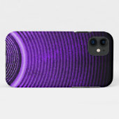 紫の音楽スピーカーと音波 Case-Mate iPhoneケース (裏面(横))