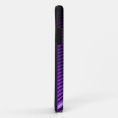 紫の音楽スピーカーと音波 Case-Mate iPhoneケース (裏面/右)