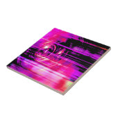 紫の音楽スピーカー タイル (側面)