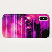 紫の音楽スピーカー Case-Mate iPhoneケース (裏面(横))