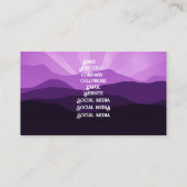 紫の風景 名刺 (裏面)