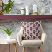 紫の飛行船オンタンスチームパンクデザイン クッション