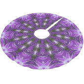 紫の飾りツリースカート ブラッシュドポリエステルツリースカート (アングル)