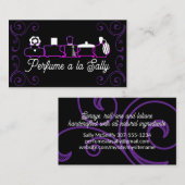 紫の香りボトル香りローションの名刺 名刺 (正面/裏面)