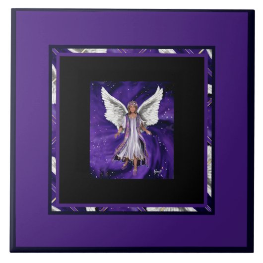 紫の魂 タイル (正面)