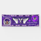 紫の魂 横断幕 (横)