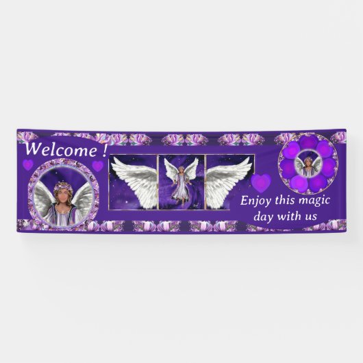 紫の魂 横断幕 (横)