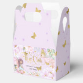紫の魅惑の庭の妖精、蝶の誕生日 フェイバーボックス (オープン)