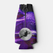 紫の魔女シルエットハロウィーン ボトルクーラー (裏面)