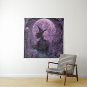 紫の魔女ハロウィーン タペストリー (インサイチュ)