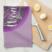 紫の魔女 キッチンタオル (四つ折り)