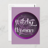 紫の魔女 ポストカード (正面/裏面)