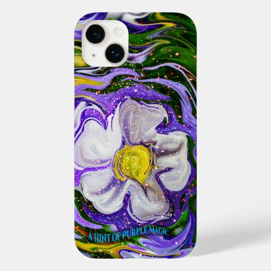 紫の魔法のヒント – 花火力 Case-Mate iPhoneケース (裏面)