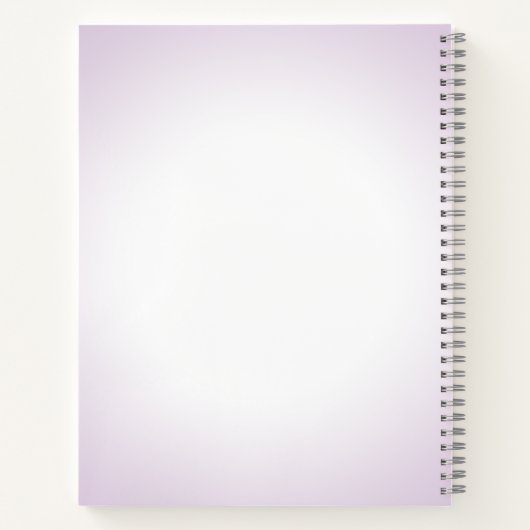 紫の魔法の虹の一角パーソナライズされた星 ノートブック (裏面)