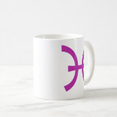 紫の魚座 コーヒーマグカップ (正面右)