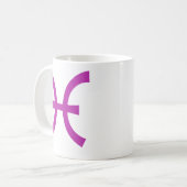 紫の魚座 コーヒーマグカップ (正面左)