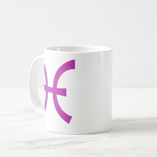 紫の魚座 コーヒーマグカップ (正面左)
