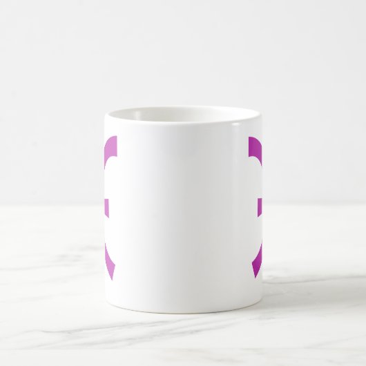紫の魚座 コーヒーマグカップ (中央)