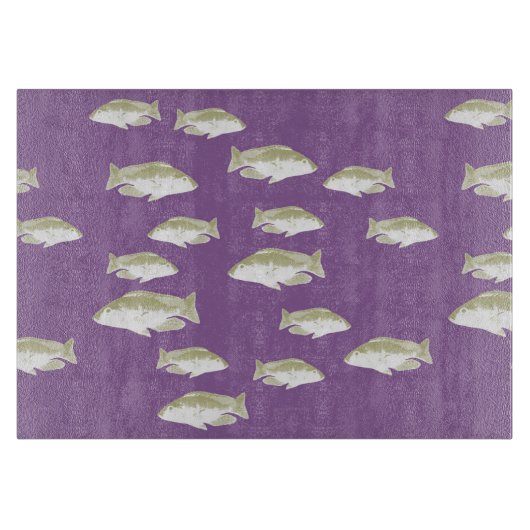 紫の魚 カッティングボード (正面)