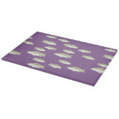 紫の魚 カッティングボード (角)