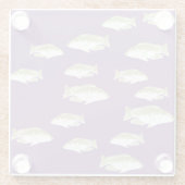 紫の魚 ガラスコースター (裏面)