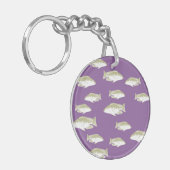 紫の魚 キーホルダー (正面左)