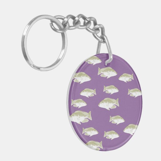 紫の魚 キーホルダー (正面左)