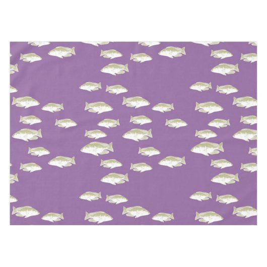 紫の魚 テーブルクロス (正面(横))