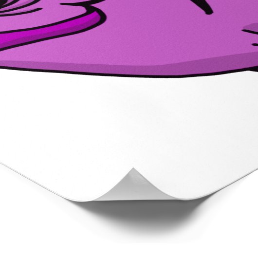 紫の魚 ポスター (角)