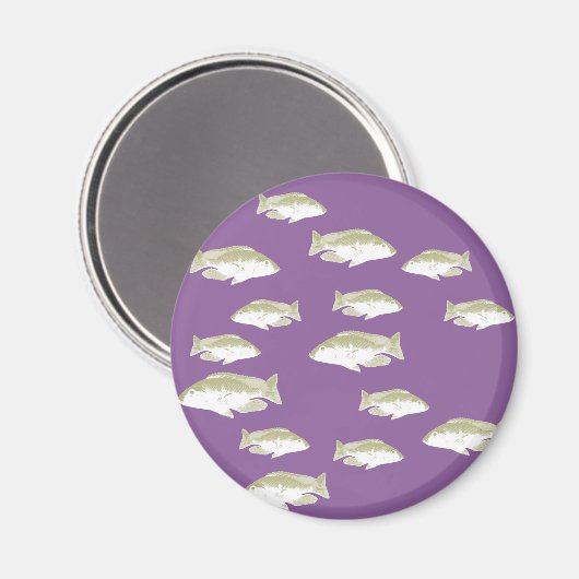 紫の魚 マグネット (正面/裏面)