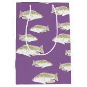 紫の魚 ミディアムペーパーバッグ (正面)